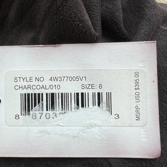 Alexander Wang Bodysuit Lace Up Bodysuit Charcoal Size 8 - Picture 11 of 15